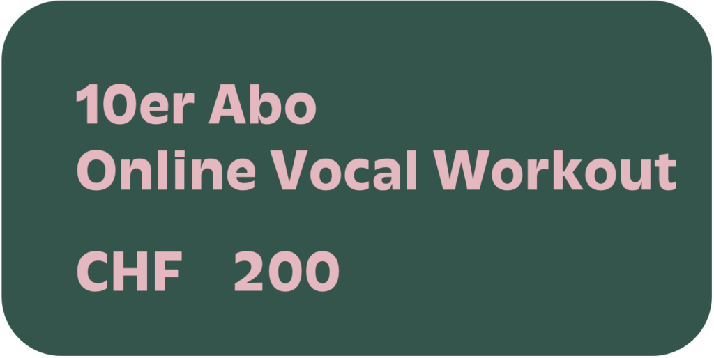 Tarif Online Vocal Workout 10er Abo