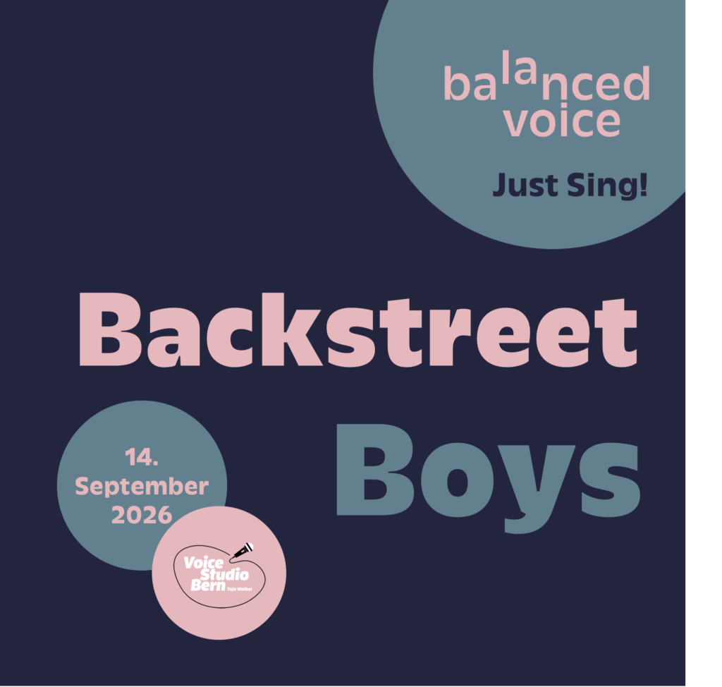 Just Sing! Singkurs geleitet von Mirjam Grünig, Vocalcoach aus Bern. Songs of Backstreet Boys
