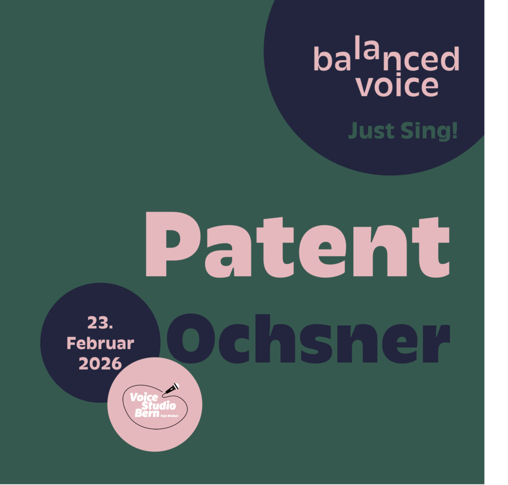 Just Sing! Singkurs geleitet von Mirjam Grünig, Vocalcoach aus Bern. Patent Ochsner